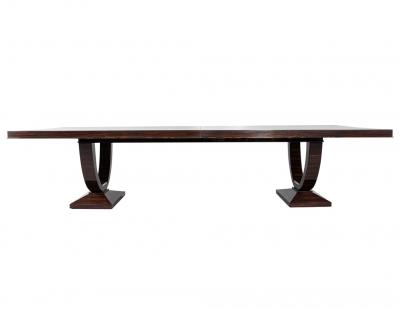 Art Deco Styled Macassar Dining Table by Philippe Hurel France