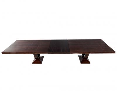 Art Deco Styled Macassar Dining Table by Philippe Hurel France