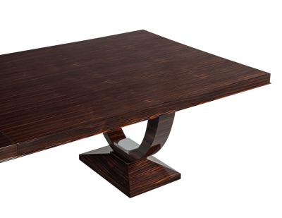 Art Deco Styled Macassar Dining Table by Philippe Hurel France