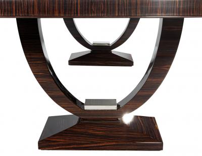 Art Deco Styled Macassar Dining Table by Philippe Hurel France