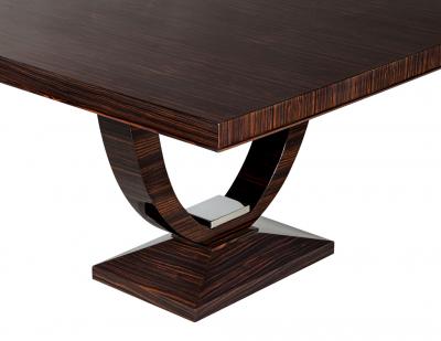 Art Deco Styled Macassar Dining Table by Philippe Hurel France