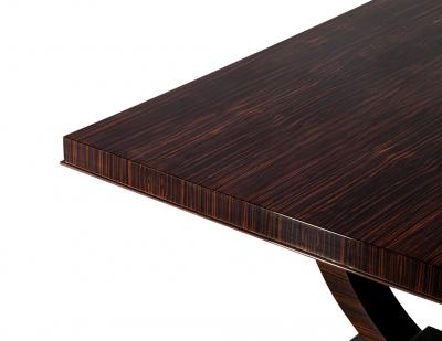 Art Deco Styled Macassar Dining Table by Philippe Hurel France