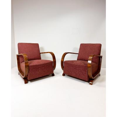 Art Deco Swedish Lounge Chairs
