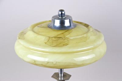 Art Deco Table Lamp With Glass Lampshade 20th Century Austria ca 1930
