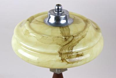 Art Deco Table Lamp With Glass Lampshade 20th Century Austria ca 1930