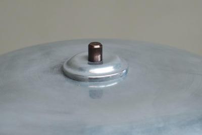 Art Deco Table Lamp in Nickel Plated and Bronzed Brass 1930s