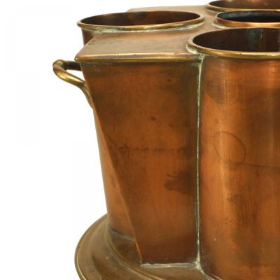 Art Deco Tapered Copper Wine Cooler