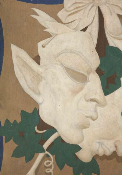 Art Deco Theatrical Mask Painting