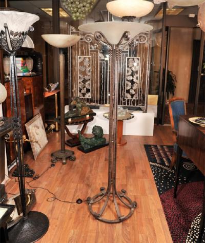 Art Deco Torche re signed Maison 