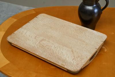 Art Deco Tray with Birds and Foliage Theme in Wood and Brass 1940s