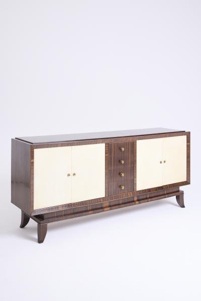 Art Deco Velum and Macassar Sideboard