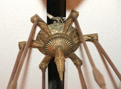 Art Deco Verrerie Belge Chandelier