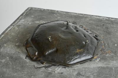 Art Deco Vide Poche or Bowl with Leaves in Solid Brass 1930s