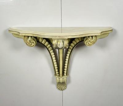 Art Deco Wall Console With a Marble Top USA 1940s