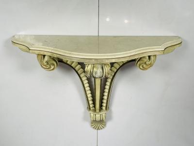 Art Deco Wall Console With a Marble Top USA 1940s