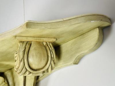 Art Deco Wall Console With a Marble Top USA 1940s