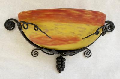 Art Deco Wall Sconce by Edgar Brandt
