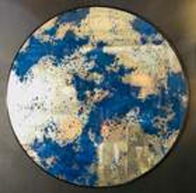 Art Deco Wall or Console Mirror Table Top