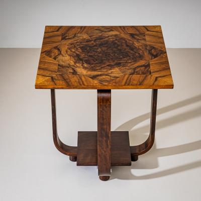 Art Deco Walnut Side Table circa 1930