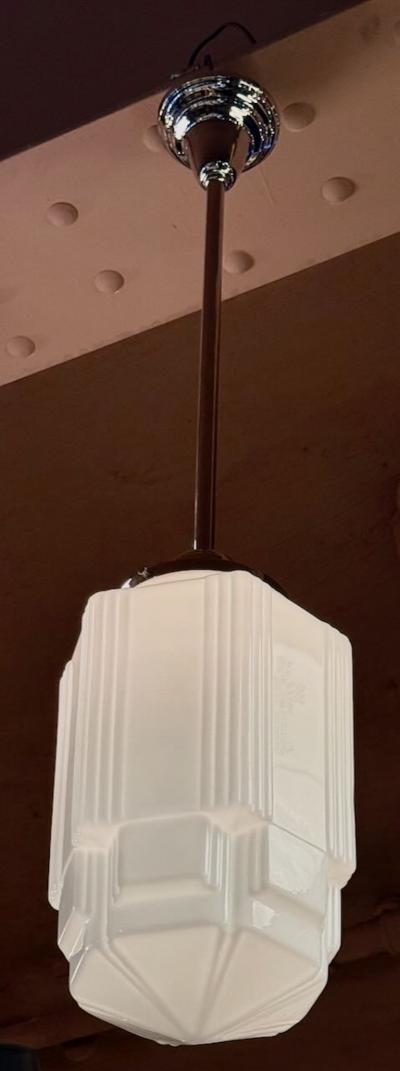 Art Deco Wedding Cake Pendant Light Fixtures Set of 6 Available