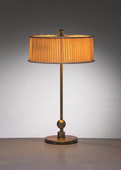 Art Deco brass table lamp Sweden