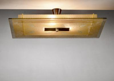 Art Deco glass ceiling lamp