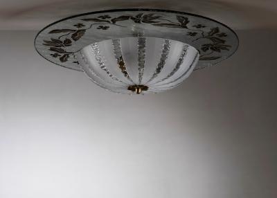 Art Deco glass ceiling lamp