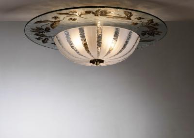 Art Deco glass ceiling lamp