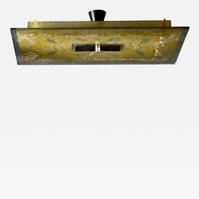 Art Deco glass ceiling lamp