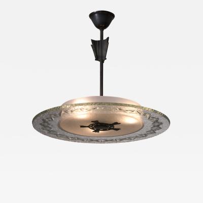 Art Deco glass pendant lamp