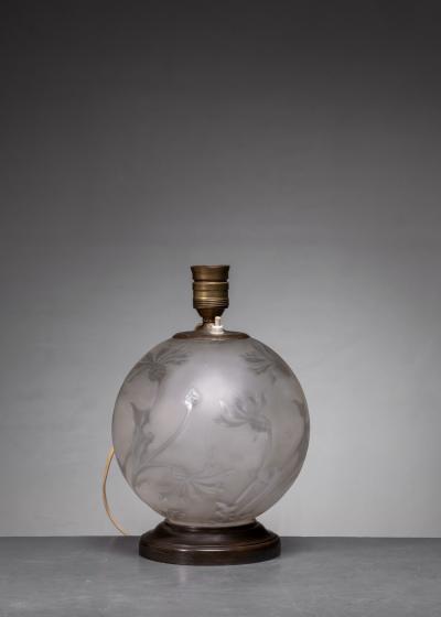 Art Deco glass table lamp