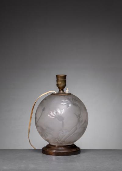 Art Deco glass table lamp