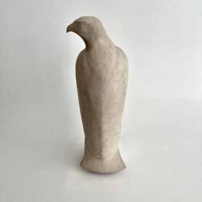 Art Deco large Sculpture of a Perched Eagle Signed