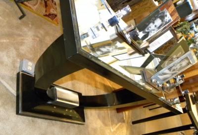 Art Deco modernist console U shaped base