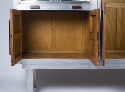 Art Deco period aluminum display cabinet