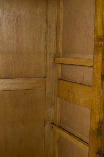 Art Deco period aluminum display cabinet
