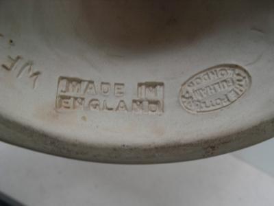 Art Deco rare unglazed flower vase by the Fulham Pottery company England 