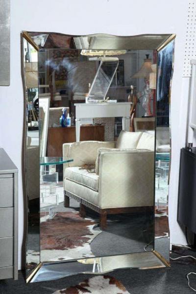 Art Deco rectangular mirror