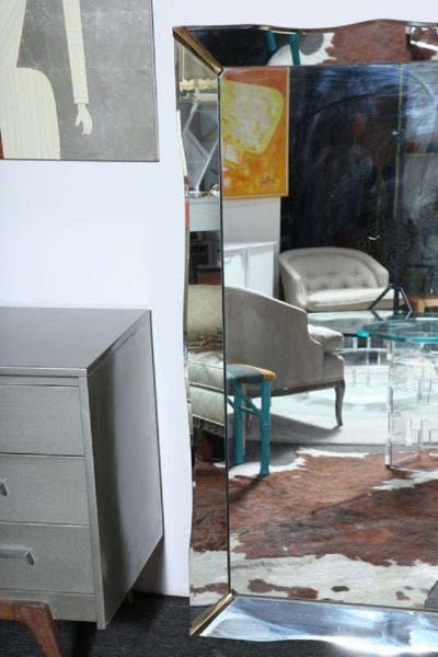 Art Deco rectangular mirror