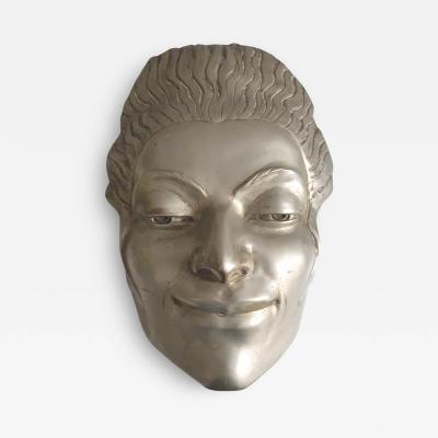 Art Deco silvered mask by Doris Katherine Flinn 1892 1977 