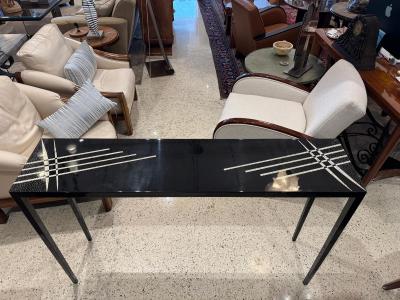 Art Deco style lacquered console table