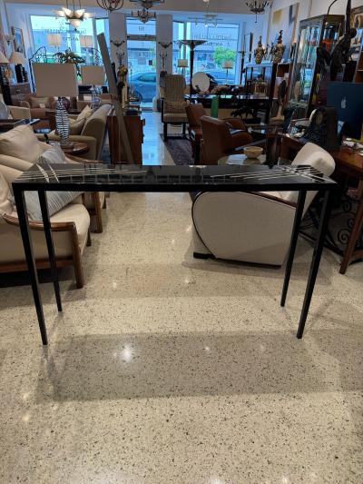 Art Deco style lacquered console table