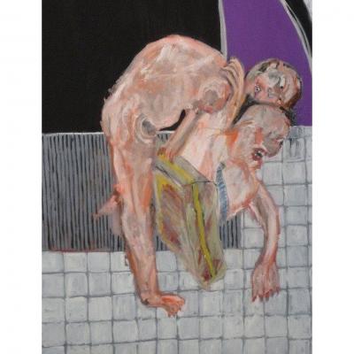 Art Expressionist Oil Painting by Renowned Listed Artist Michael Hafftka Cargo