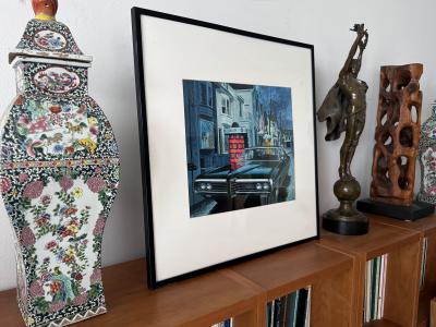 Art Fitzpatrick Love on a Rainy Afternoon Pontiac Bonneville Illustration Art