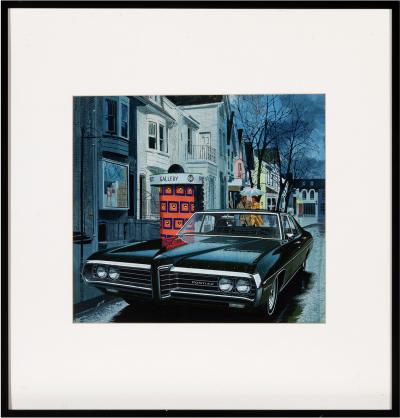 Art Fitzpatrick Love on a Rainy Afternoon Pontiac Bonneville Illustration Art