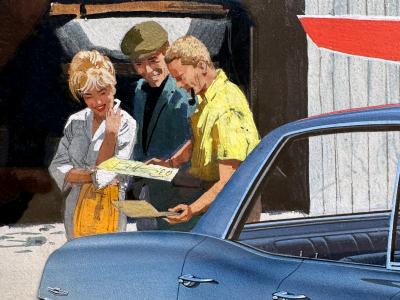 Art Fitzpatrick Pontiac Ventura Ad Photo Realism Vintage Cars Automobilia