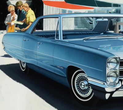 Art Fitzpatrick Pontiac Ventura Ad Photo Realism Vintage Cars Automobilia
