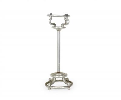 Art Moderne Aluminum Ice Bucket Stand
