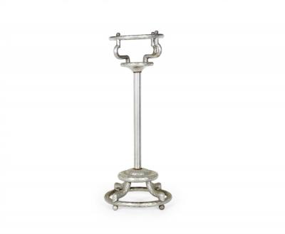 Art Moderne Aluminum Ice Bucket Stand