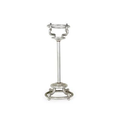 Art Moderne Aluminum Ice Bucket Stand